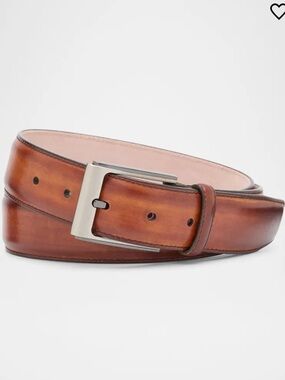 Men’s Magnanni Vega Belt Cognac— Size 42